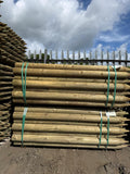 Platinum Incised Round Pointed Post - 100mm x 1.8m
