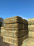 Platinum Incised Round Pointed Post - 100mm x 2.1m