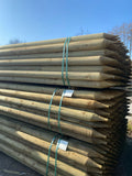Platinum Incised Round Pointed Post - 100mm x 2.7m (Deerfence Range)