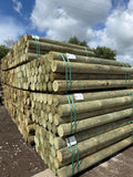 Platinum Incised Round Pointed Post - 150mm x 2.1m