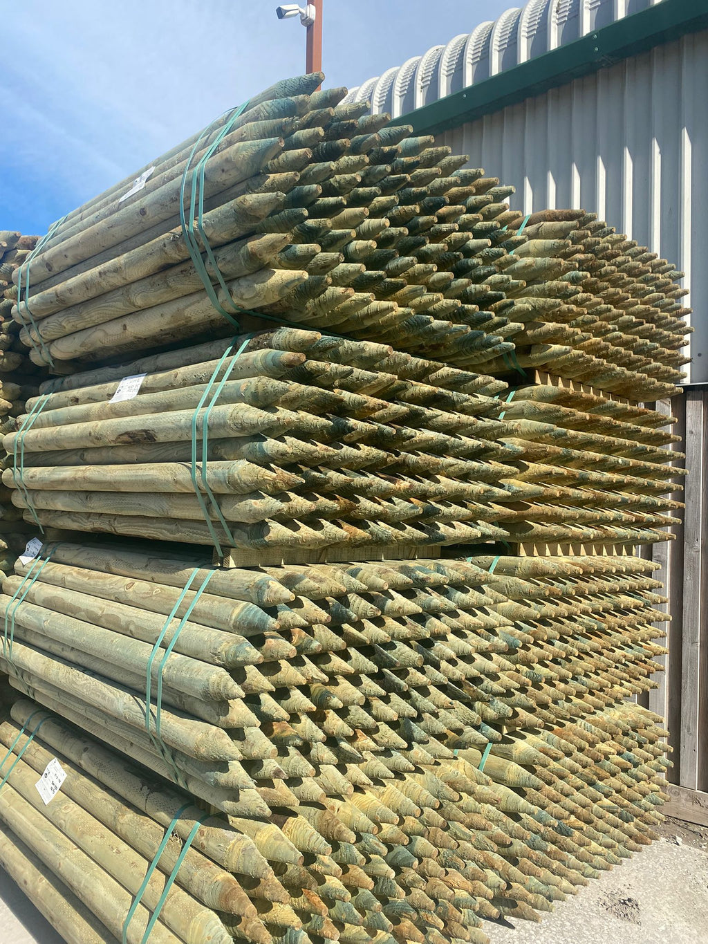 Platinum Incised Round Pointed Post - 85mm x 1.65m