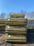 Uniform Peeled Fence Post - 3-4" x 1.65m