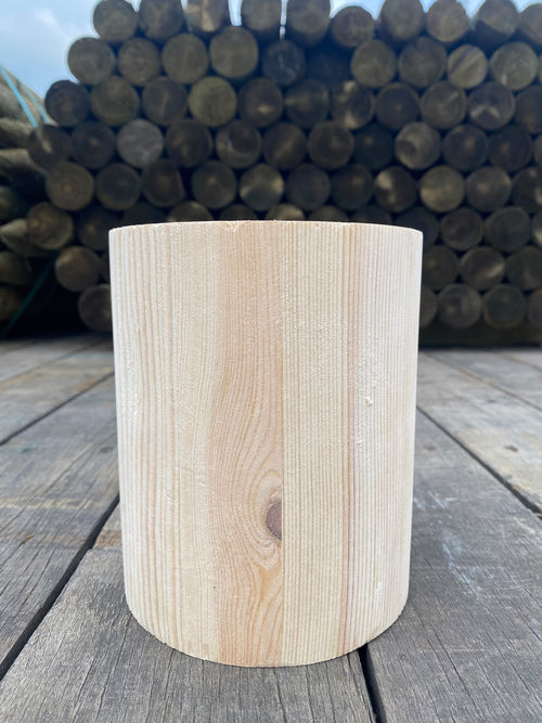 Platinum Glue Lam 140mm Round timber sample side view
