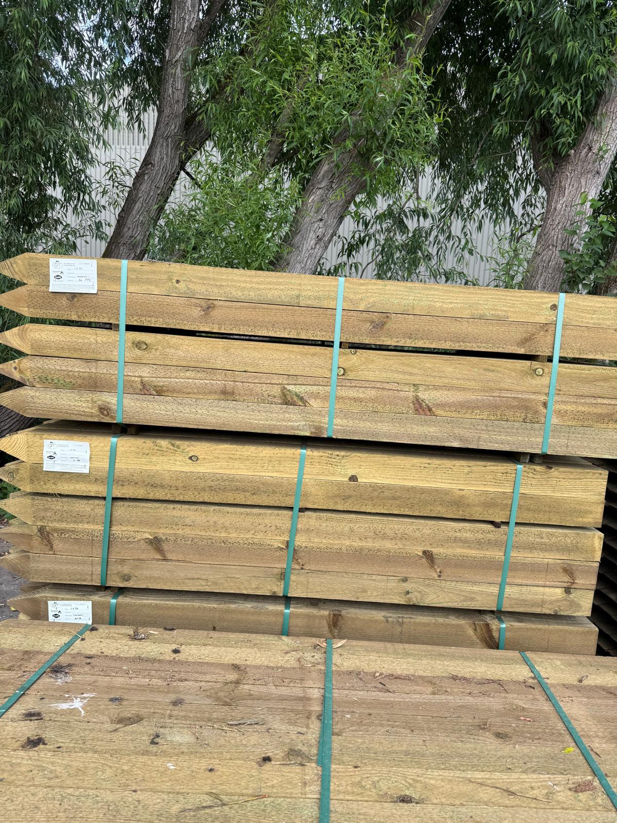 100 x 100 x 2.1 Incised PTD 1 square sawn timber post
